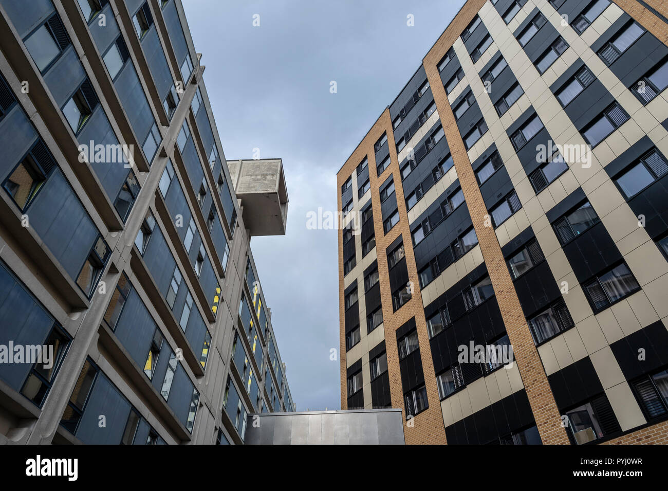 Étudiant d'un logement moderne à l'Université de Portsmouth Banque D'Images