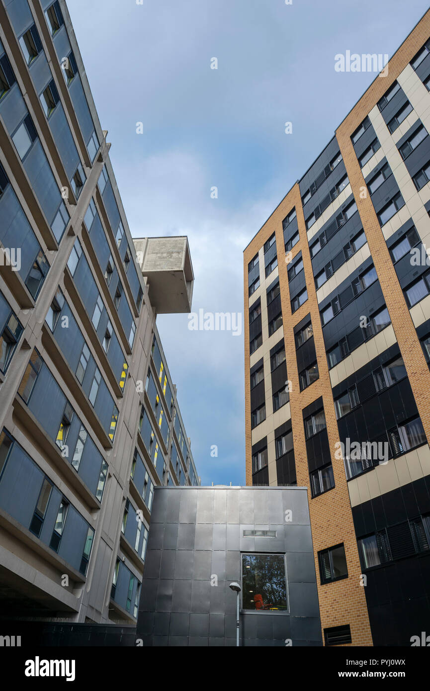 Étudiant d'un logement moderne à l'Université de Portsmouth Banque D'Images