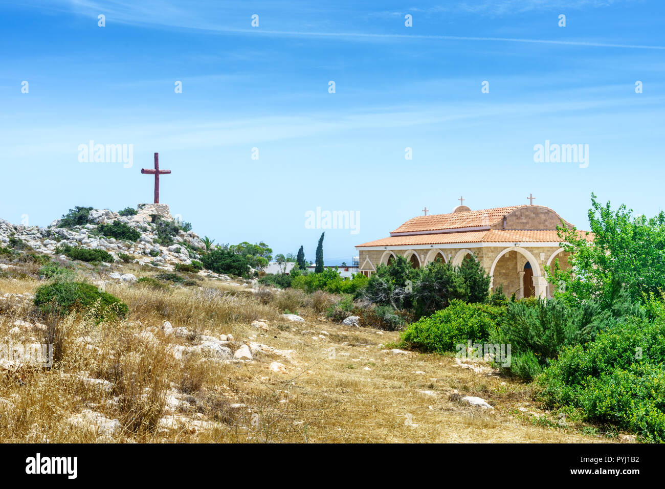 Temple Saint Epifanios dans Ayia Napa Banque D'Images