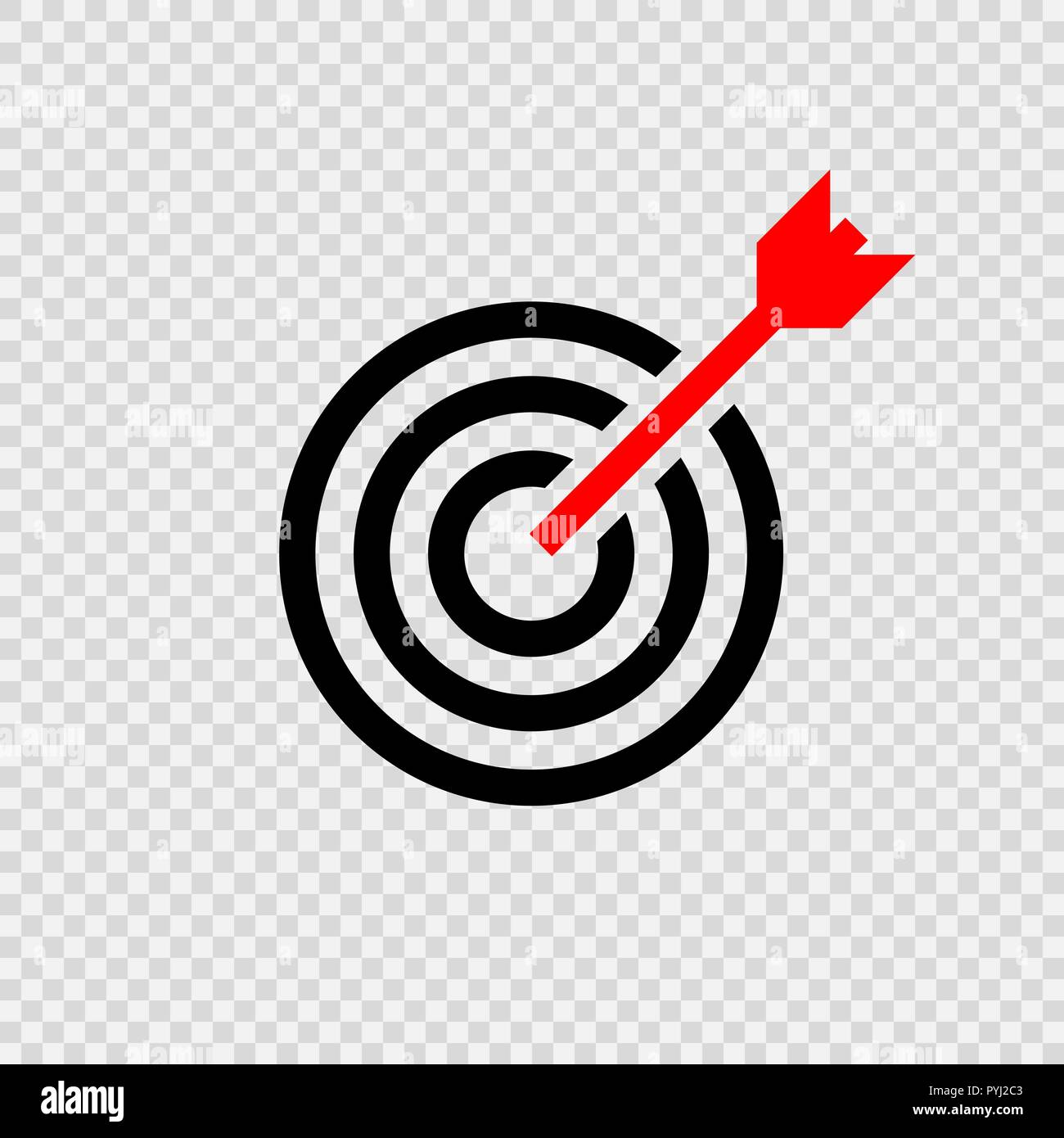 L'icône de cible, pour la conception d'illustration vectorielle Illustration de Vecteur
