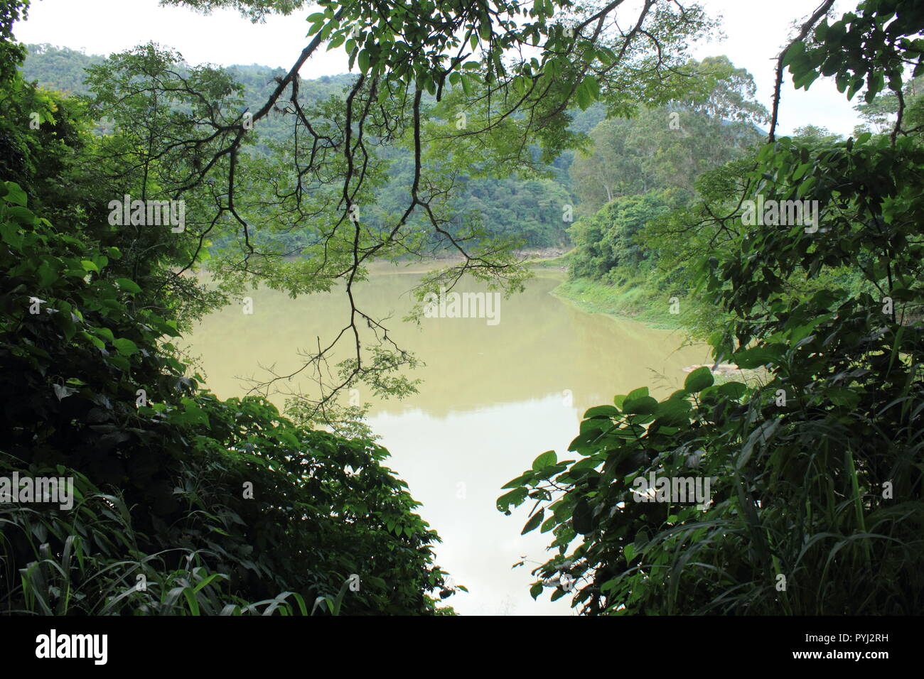 La Mariposa Système de réservoir d'approvisionnement en eau contaminée de Caracas, Venezuela Banque D'Images