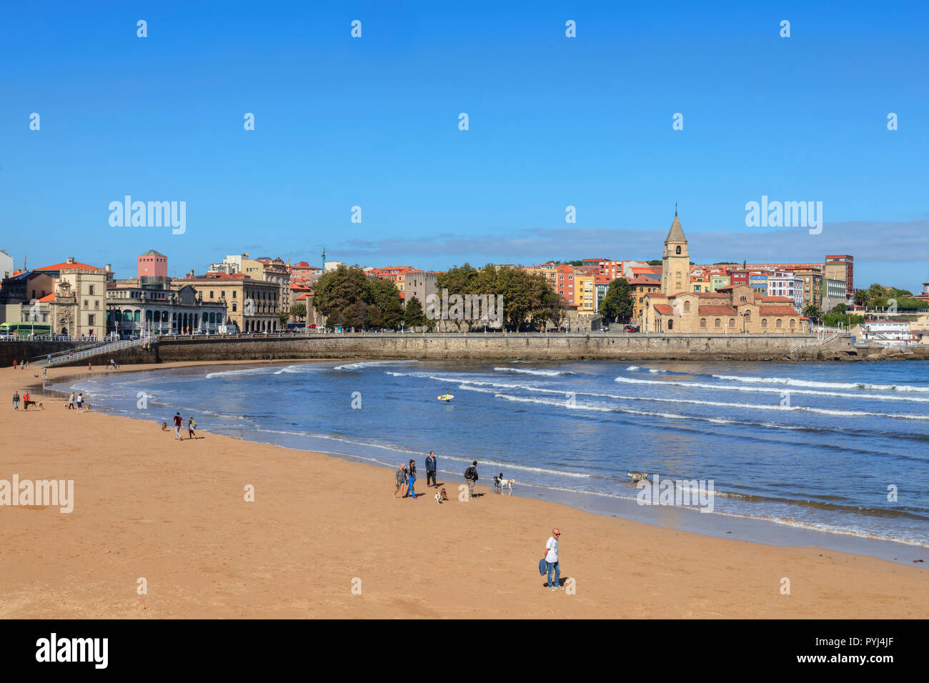 Gijon, Asturias, Spain, Europe Banque D'Images