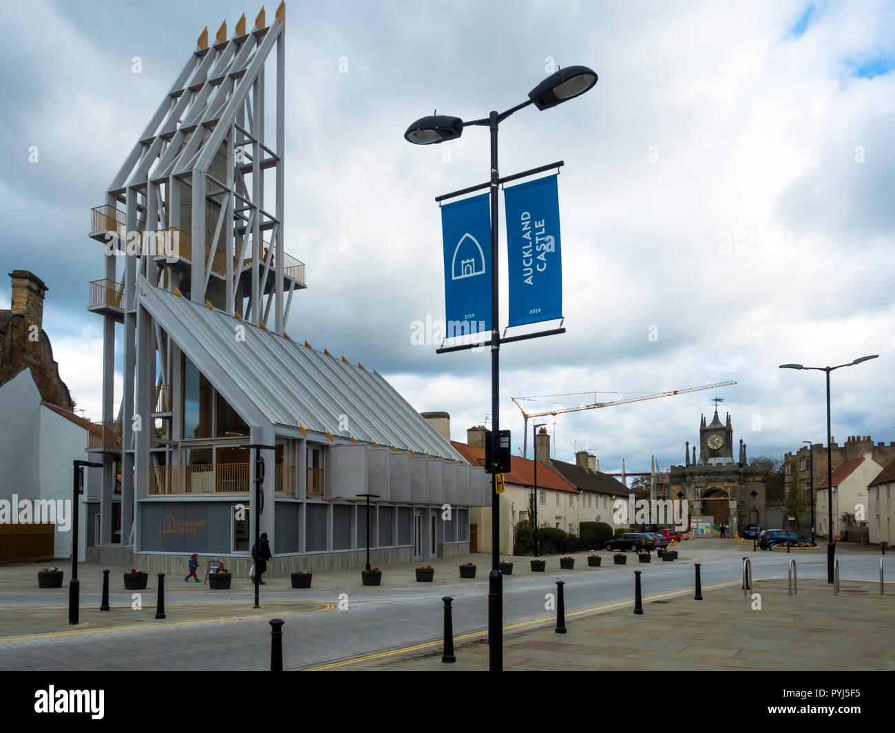 La partie de la tour d'Auckland Auckland abrite un musée projet de régénération et de haut niveau fournit des plates-formes d'observation pour voir les travaux en cours Banque D'Images