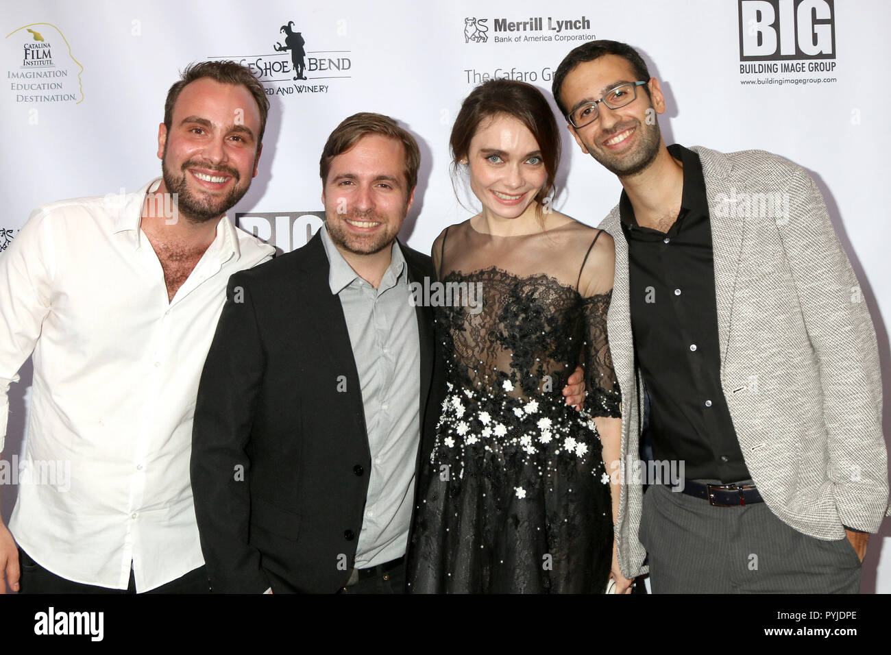 Soirée d'ouverture du Festival du Film 2018 Catalina, au théâtre d'Art de Long Beach, en Californie. Avec : Michael Boccalini, Che Grant, Anna Danshina, Daniel Markovich Où : Long Beach, California, United States Quand : 26 Sep 2018 Credit : Nicky Nelson/WENN.com Banque D'Images