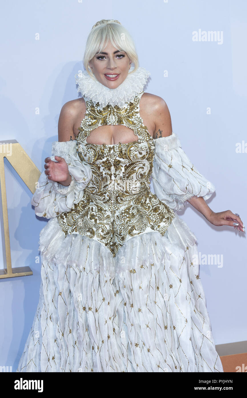 'Une étoile est née' UK Premiere au Vue West End comprend : Lady Gaga Où : London, Royaume-Uni Quand : 27 Sep 2018 Source : WENN.com Banque D'Images
