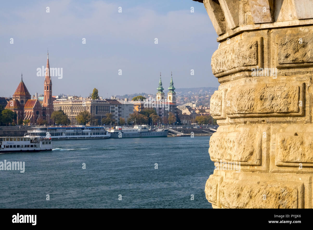 Pont Margaret, Margit híd, Danube, Budapest capitale de la Hongrie, , Hongrie. Octobre 2018 Banque D'Images