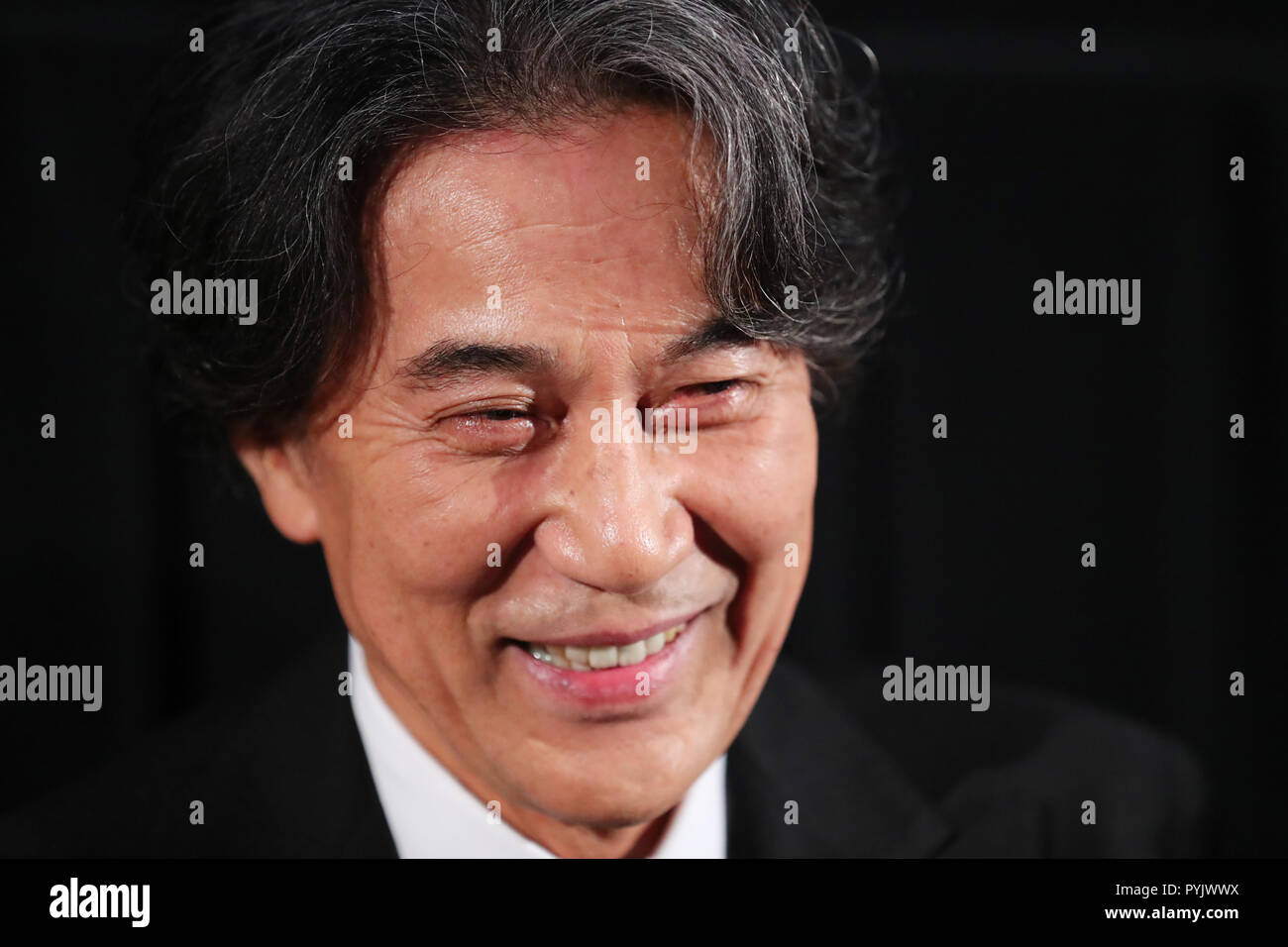 Le 26 octobre 2018. 26Th Oct, 2018. Koji Yakusho, 26 octobre 2018 - Le 31e Festival International du Film de Tokyo, l'étape d'accueil pour le film 'l'homme et la pluie' à Tokyo, Japon, le 26 octobre 2018. Credit : 2018/AFLO TIFF/Alamy Live News Banque D'Images