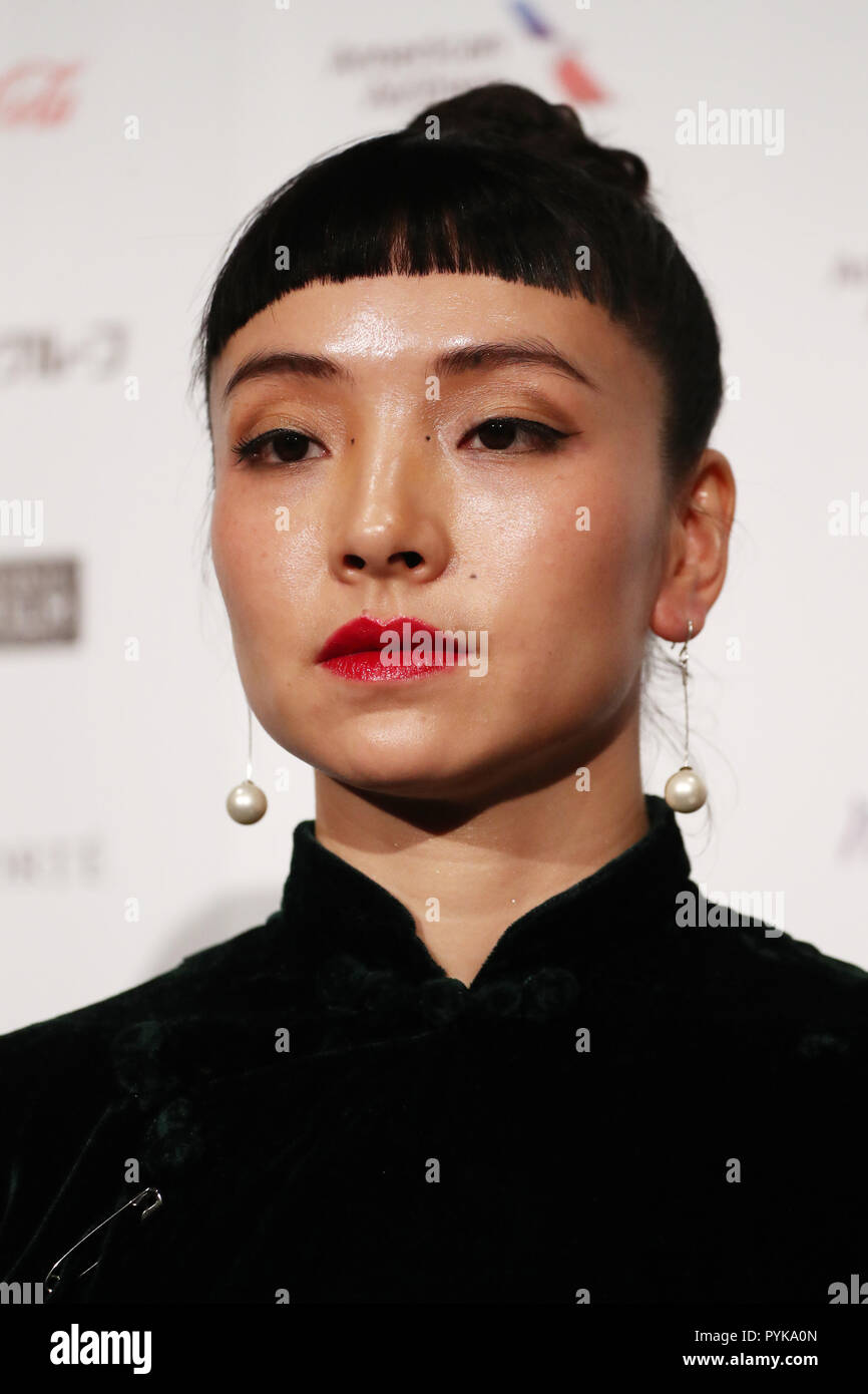 28 octobre, 2018. 28 Oct, 2018. Chloe Maayan, le 28 octobre 2018 - Le 31e  Festival International du Film de Tokyo, conférence de presse du film  'trois maris" à Tokyo, Japon, le