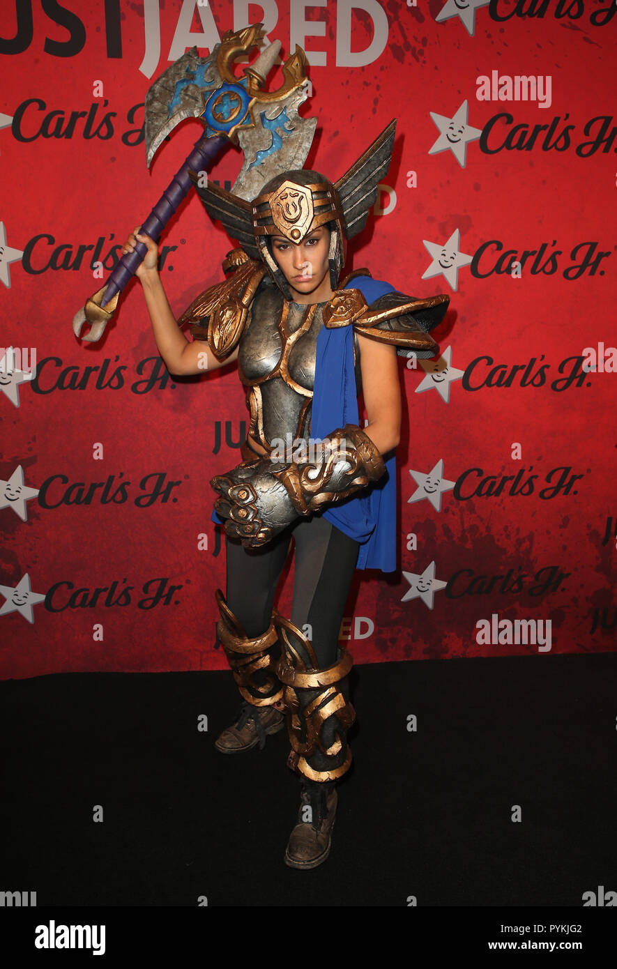 27 octobre 2018 - Los Angeles, Californie, États-Unis - Janina Gavankar arrivées au cours de la 7e édition de Jared juste Halloween Party. (Crédit Image : © Faye Sadou/AdMedia via Zuma sur le fil) Banque D'Images