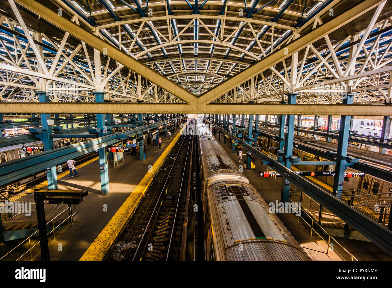 Coney Island - Stillwell Avenue Métro Station Coney Island Brooklyn - New York, New York, USA Banque D'Images