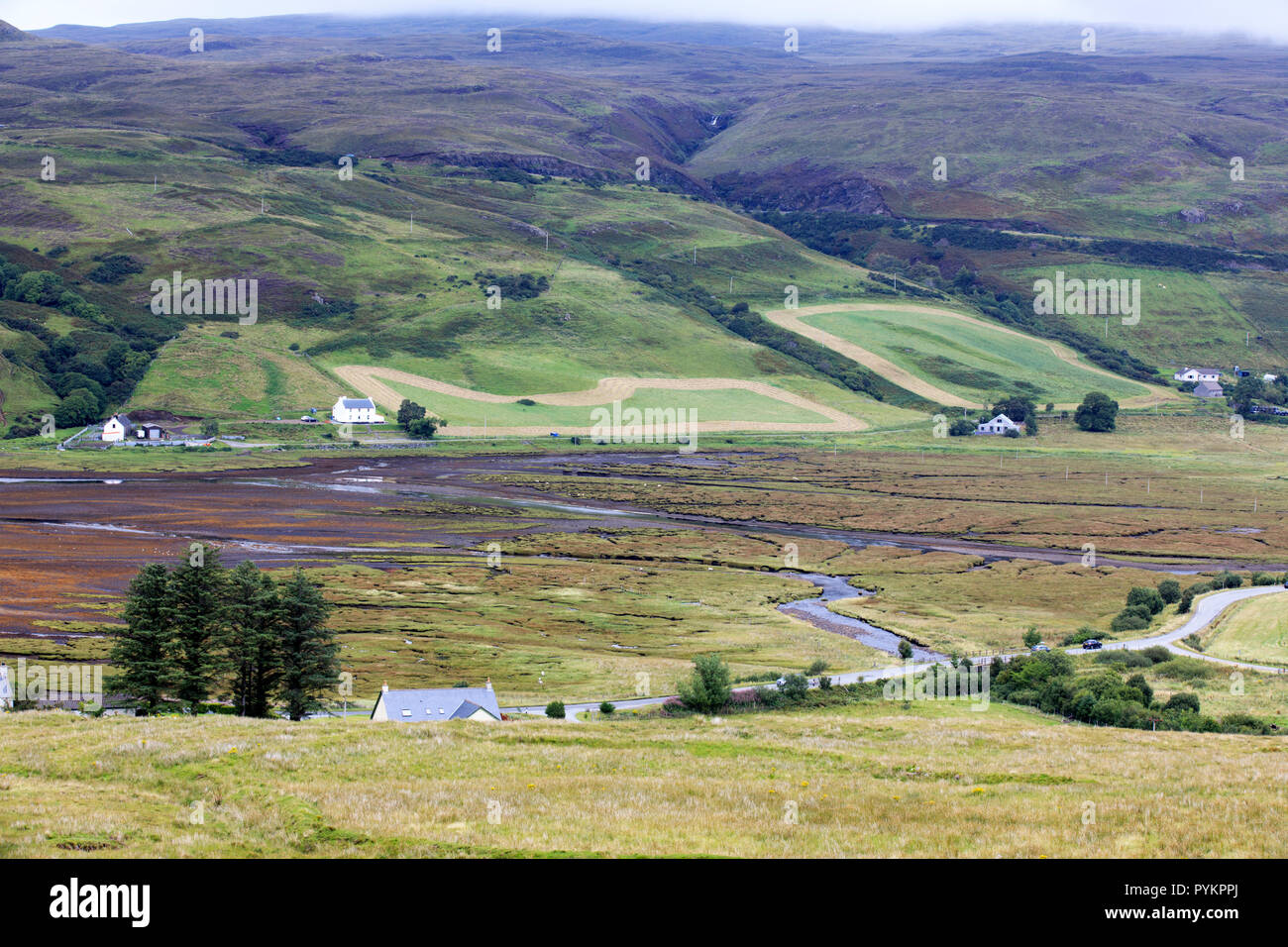 Paysage typique de l'Ecosse, île de Skye, Hébrides intérieures, Ecosse, Royaume-Uni Banque D'Images