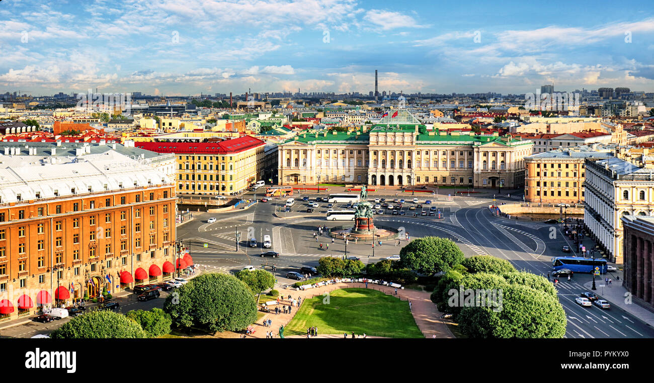 Saint Petersburg cityscape à jour, Russie Banque D'Images