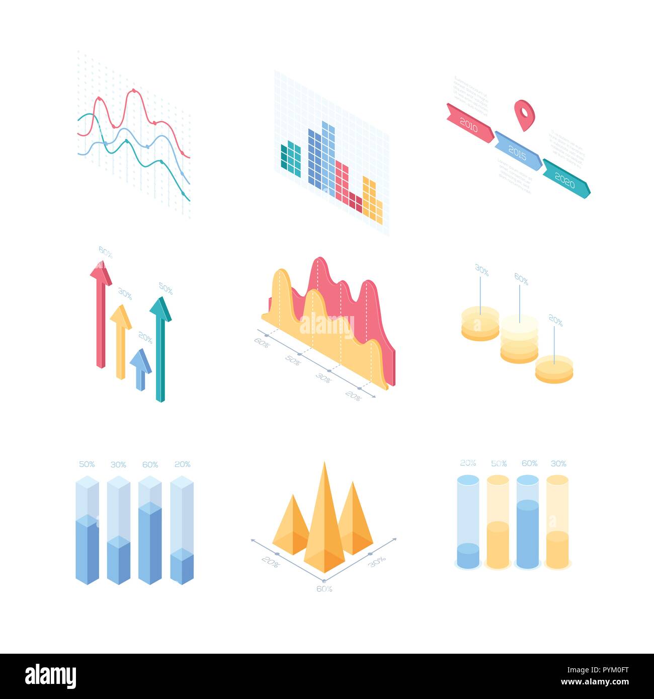 L'infographie des tableaux et des diagrammes - ensemble d'éléments isométriques vecteur moderne Illustration de Vecteur L'infographie des tableaux et des diagrammes - ensemble d'éléments isométriques vecteur moderne Illustration de Vecteur