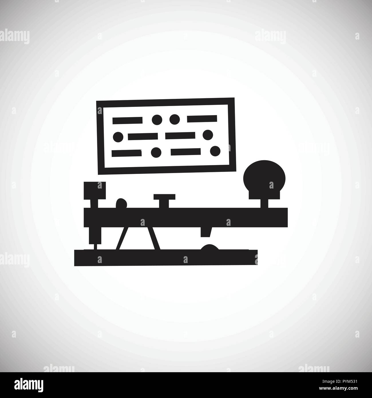 Code Morse sur fond blanc Illustration de Vecteur