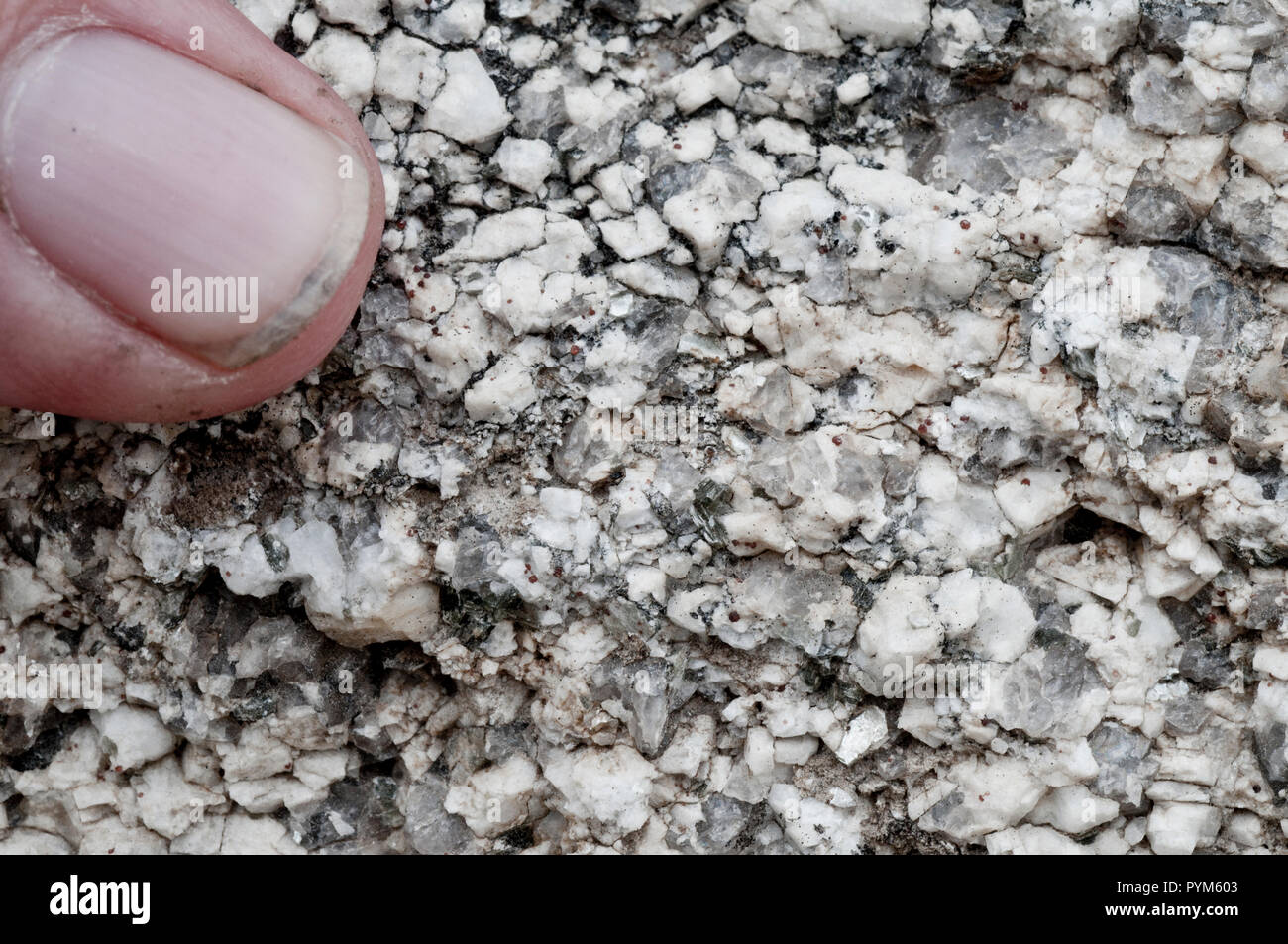 Close-up de granit, Pluton Almo dans la ville de rochers Réserve nationale dans le sud de l'Oregon Banque D'Images