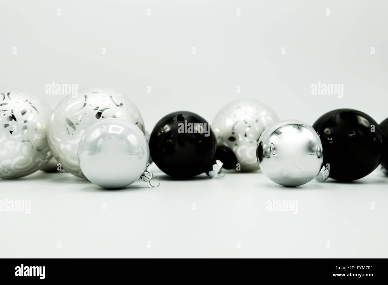 Fond Décran De Noël élégant Monochrome De Décorations De L