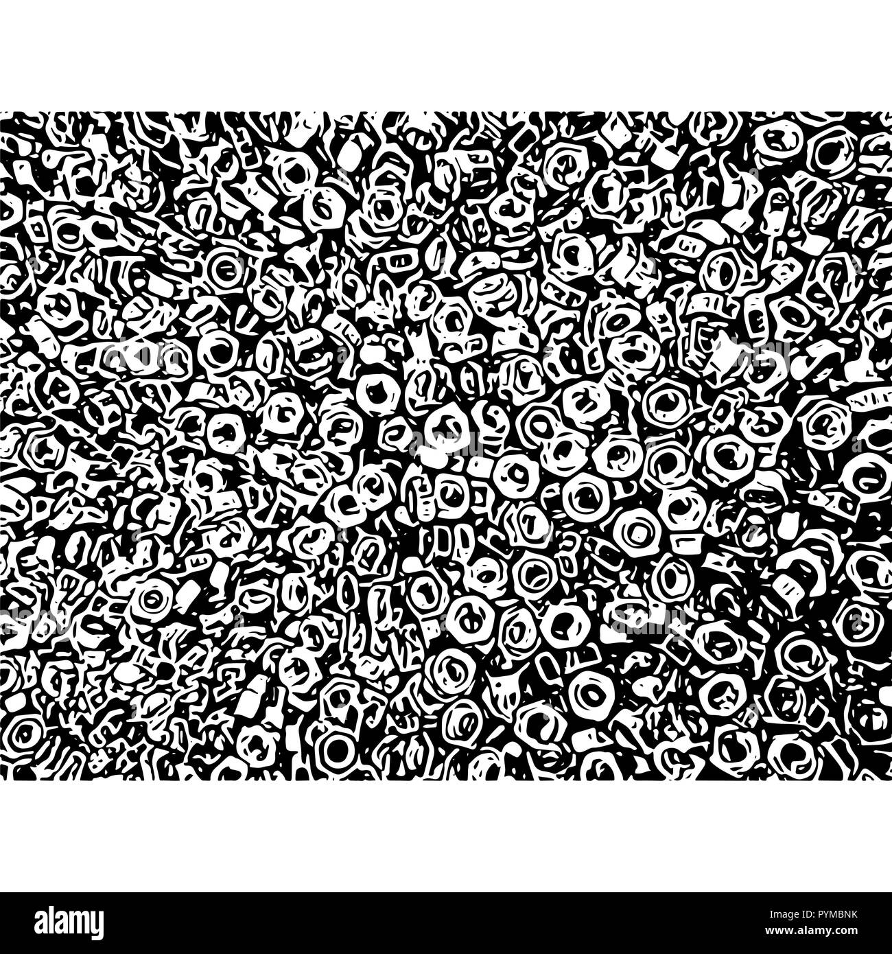 Noir et blanc de la cale de texture. Illustration de Vecteur