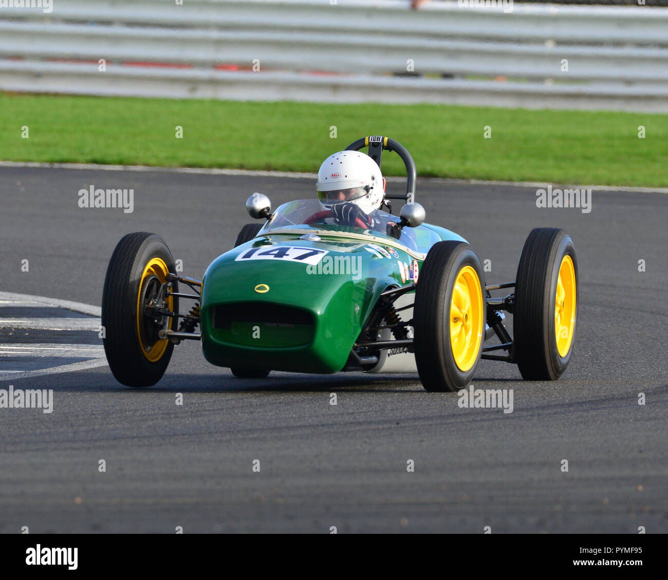 Clinton McCarthy, Lotus 18, FJHRA Historique, Formule Junior, moteur arrière, HSCC Silverstone Finale, Silverstone, octobre 2018, les voitures, les voitures de course classique Banque D'Images