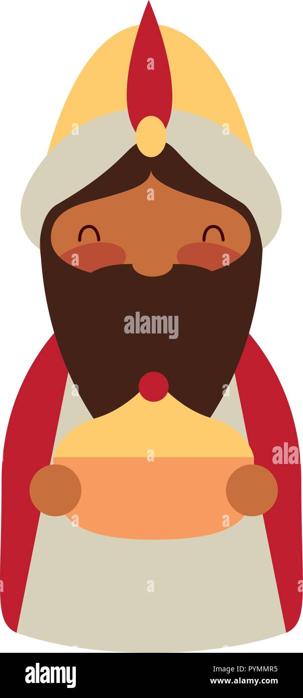 Mangeoire epiphanie don baltazar tenir vector illustration Illustration de Vecteur