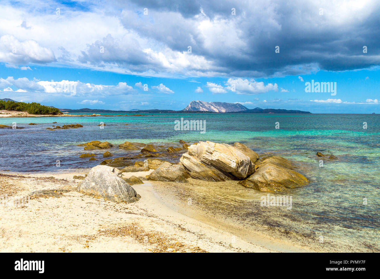 Italie Sardaigne Vue De La Mer Des Plages De San Teodoro