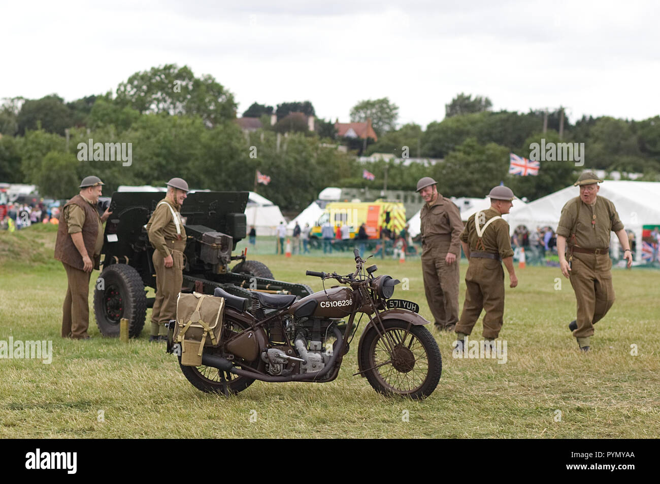 L'armée britannique, la première guerre mondiale 1 reenactment Banque D'Images