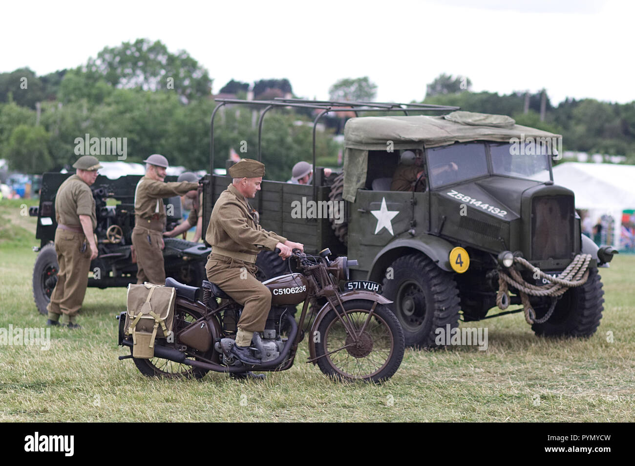L'armée britannique, la première guerre mondiale 1 reenactment Banque D'Images