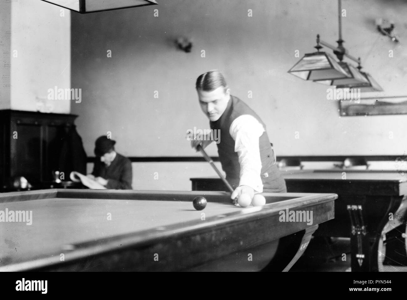 Willie Hoppe [billard tir ca. 1910-1915 Banque D'Images