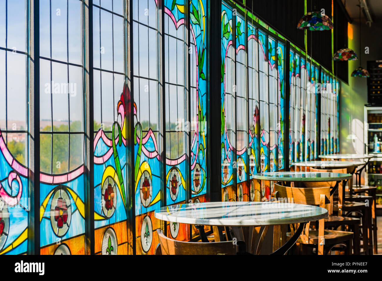 Casa Lis est un palais moderniste à Salamanque construit sur l'ancien mur de la muraille de la ville, où le musée d'Art Nouveau et Art déco est situé. Salamanque, C Banque D'Images
