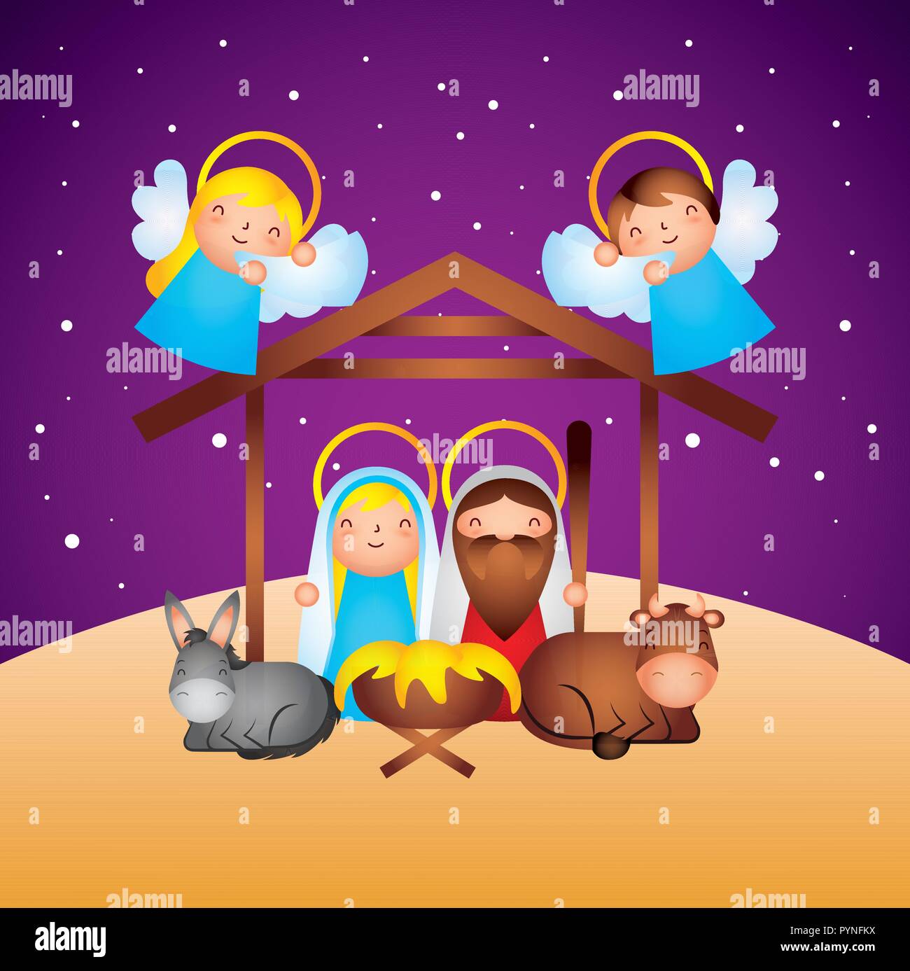 Joyeux noël liés Illustration de Vecteur