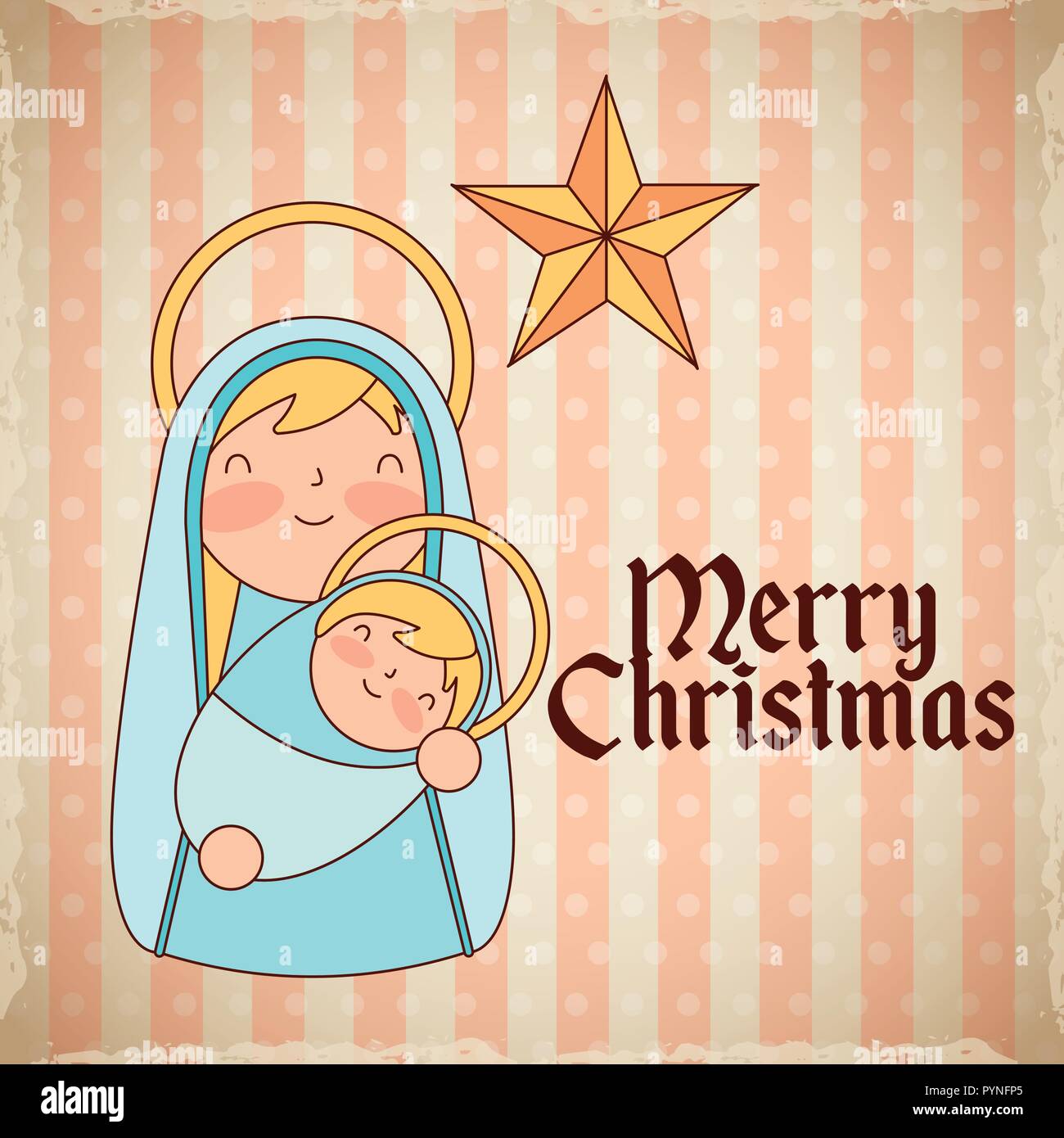 Crèche de Noël de l'épiphanie Illustration de Vecteur