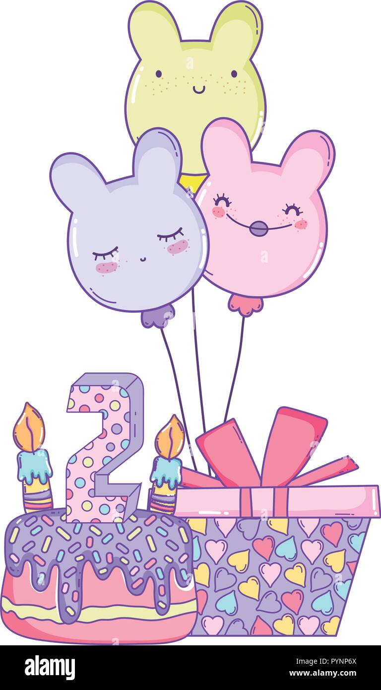 Anniversaire Enfants Dessins Animes Image Vectorielle Stock Alamy