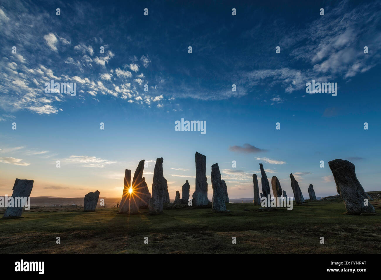 Callanish Stone Circle, Isle Of Lewis, Hébrides extérieures, en Écosse Banque D'Images