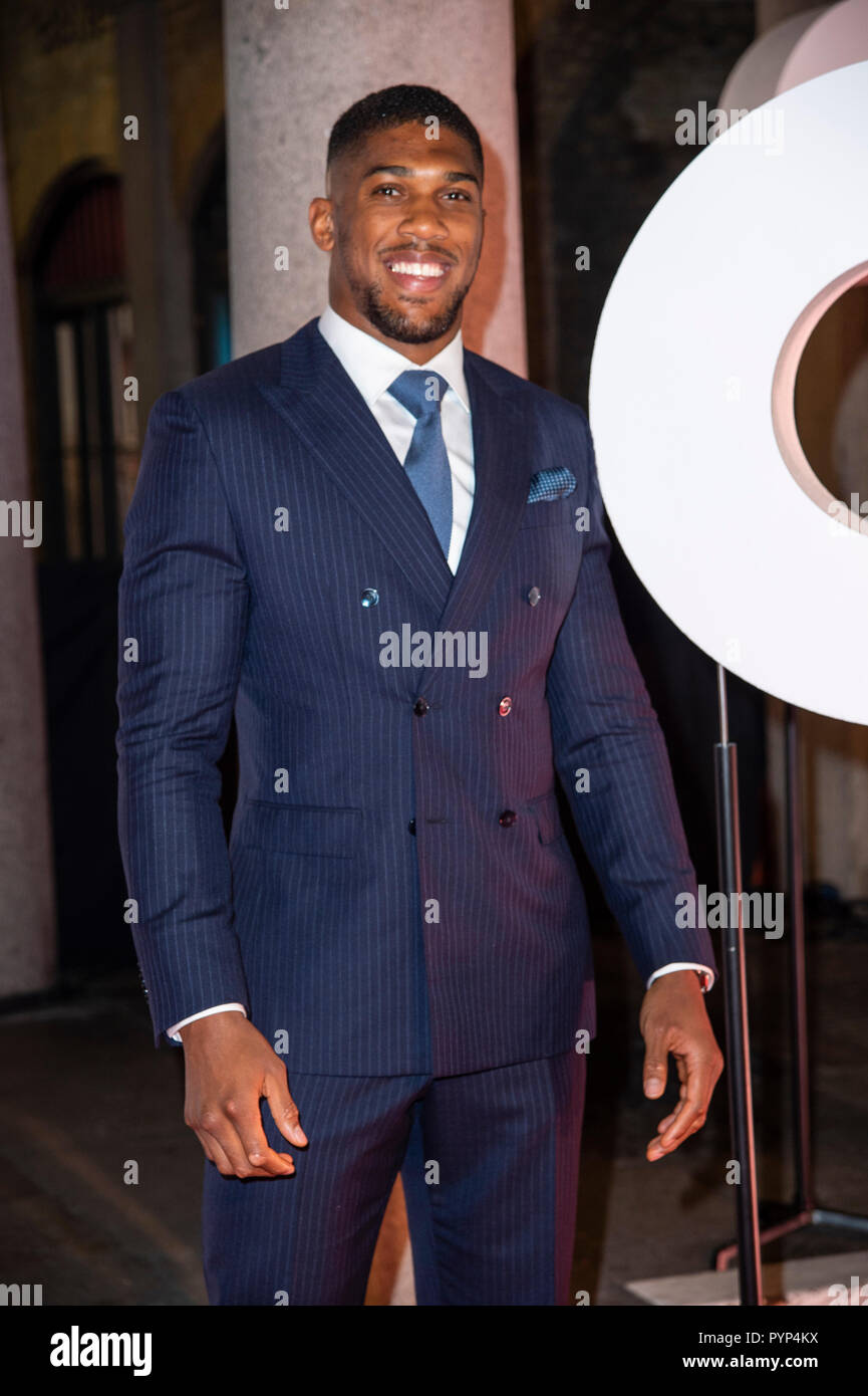 Londres, ANGLETERRE - 29 OCTOBRE : Anthony Joshua assiste à la GQ 30e anniversaire de travail à SUSHISAMBA Covent Garden le 29 octobre 2018 à Londres, en Angleterre. Banque D'Images