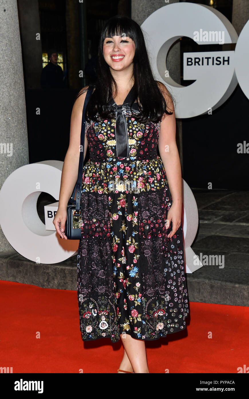 Tina Daheley Arrivers à GQ à Sushisamba célébration du 30ème anniversaire, le marché, jardin du couvent le 29 octobre 2018. Banque D'Images