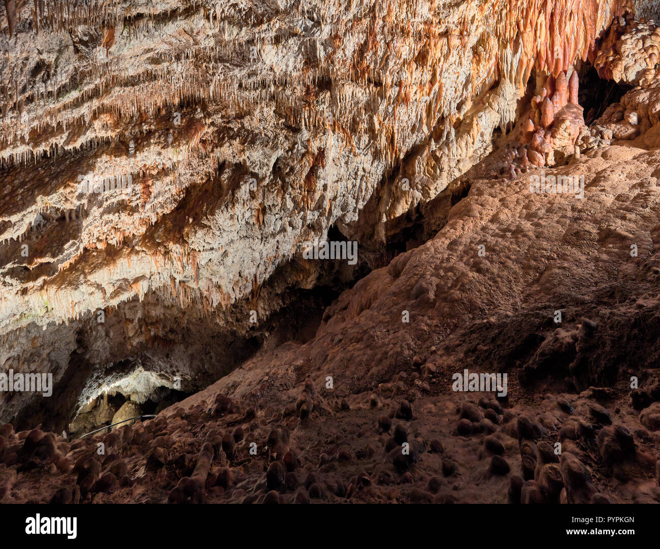 Métro magnifique intérieur de la grotte Demanovska de liberté dans les montagnes de la Slovaquie, de l'Europe Banque D'Images