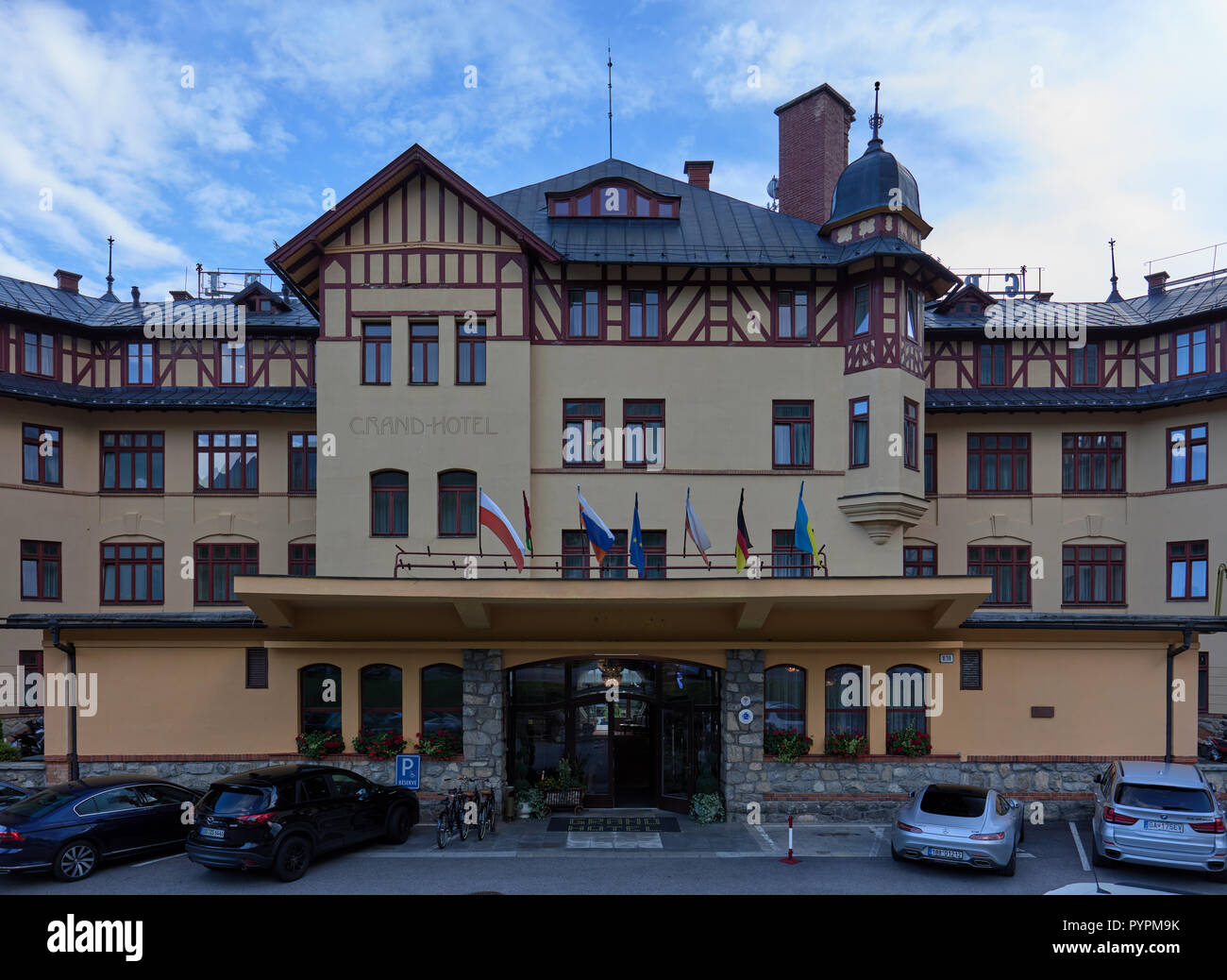 Grand Hotel Stary Smokovec dans les Hautes Tatras, Slovaquie Banque D'Images