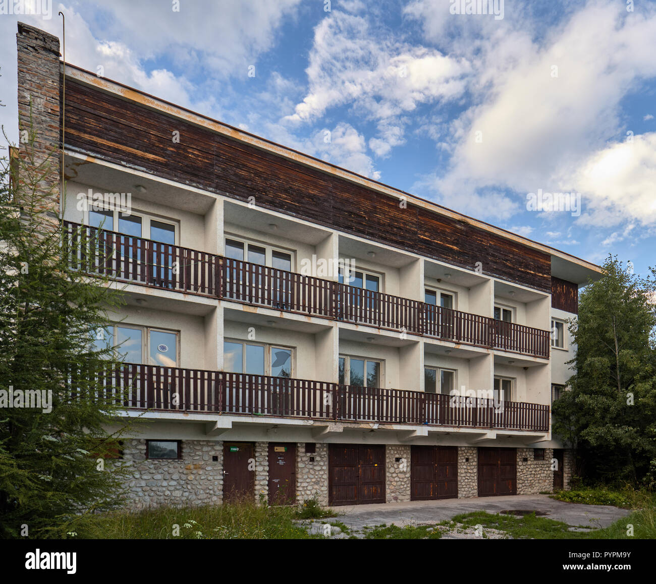 Loisirs de l'établissement chalet/maison de l'agence de presse de la République slovaque à Stary Smokovec, Hautes Tatras, Slovaquie Banque D'Images