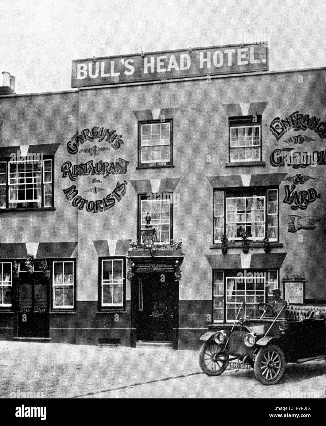 Bulls Head Hotel, Aylesbury début des années 1900 Banque D'Images