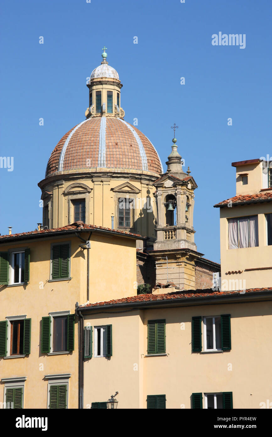 San Frediano in Cestello, une église dans l'Oltrarno de Florence, Toscane, Italie Banque D'Images