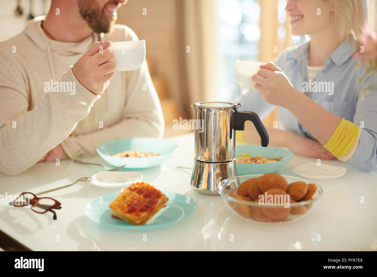 Le petit-déjeuner pour deux Banque D'Images