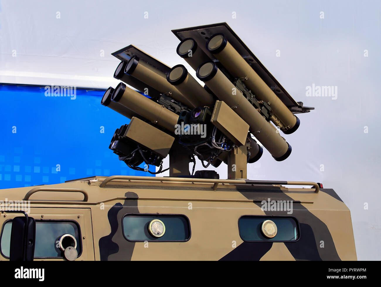 Système de missiles antichars - c'est l'arme pour détruire des véhicules blindés et des fortifications Banque D'Images