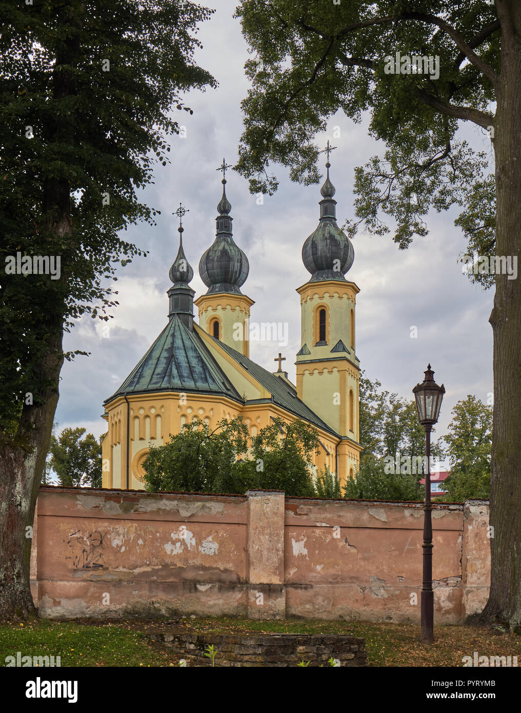 Temple de Saint Pierre et Paul de Bardejov, Slovaquie Banque D'Images