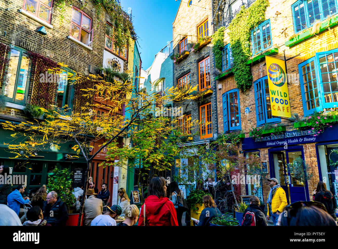 Neal's Yard, Covent Garden, Londres Angleterre Royaume-Uni Banque D'Images