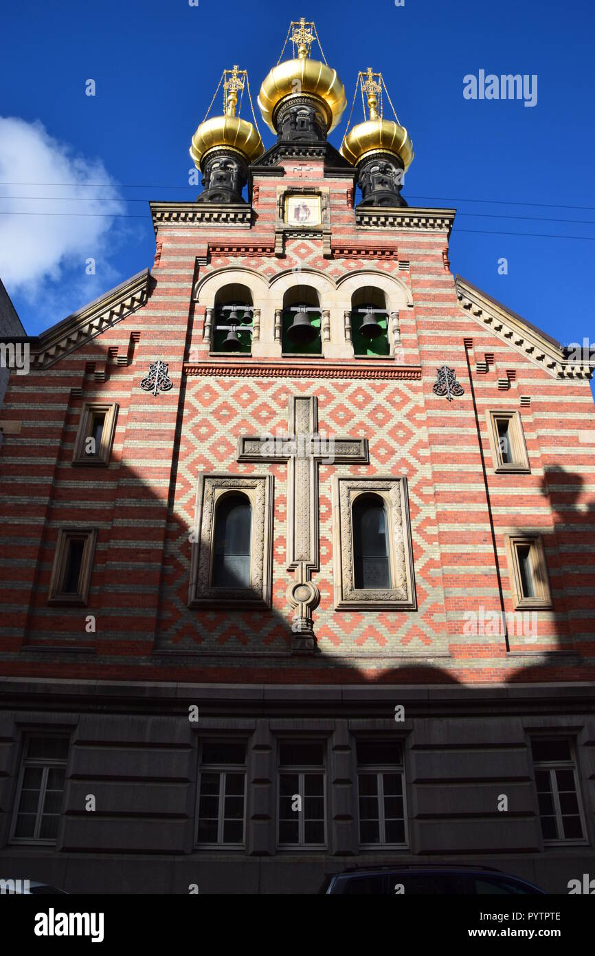 Église St Aleksander Nevsky, Copenhague Banque D'Images