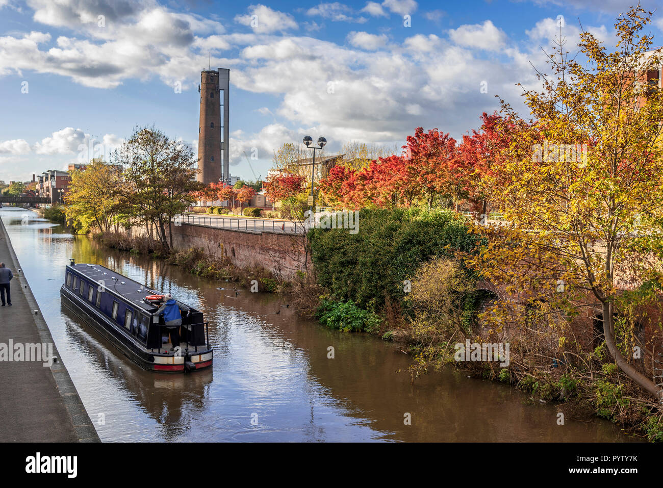 North West Chester et EnglandCanal shot tower. Le canal de Shropshire Union. Banque D'Images