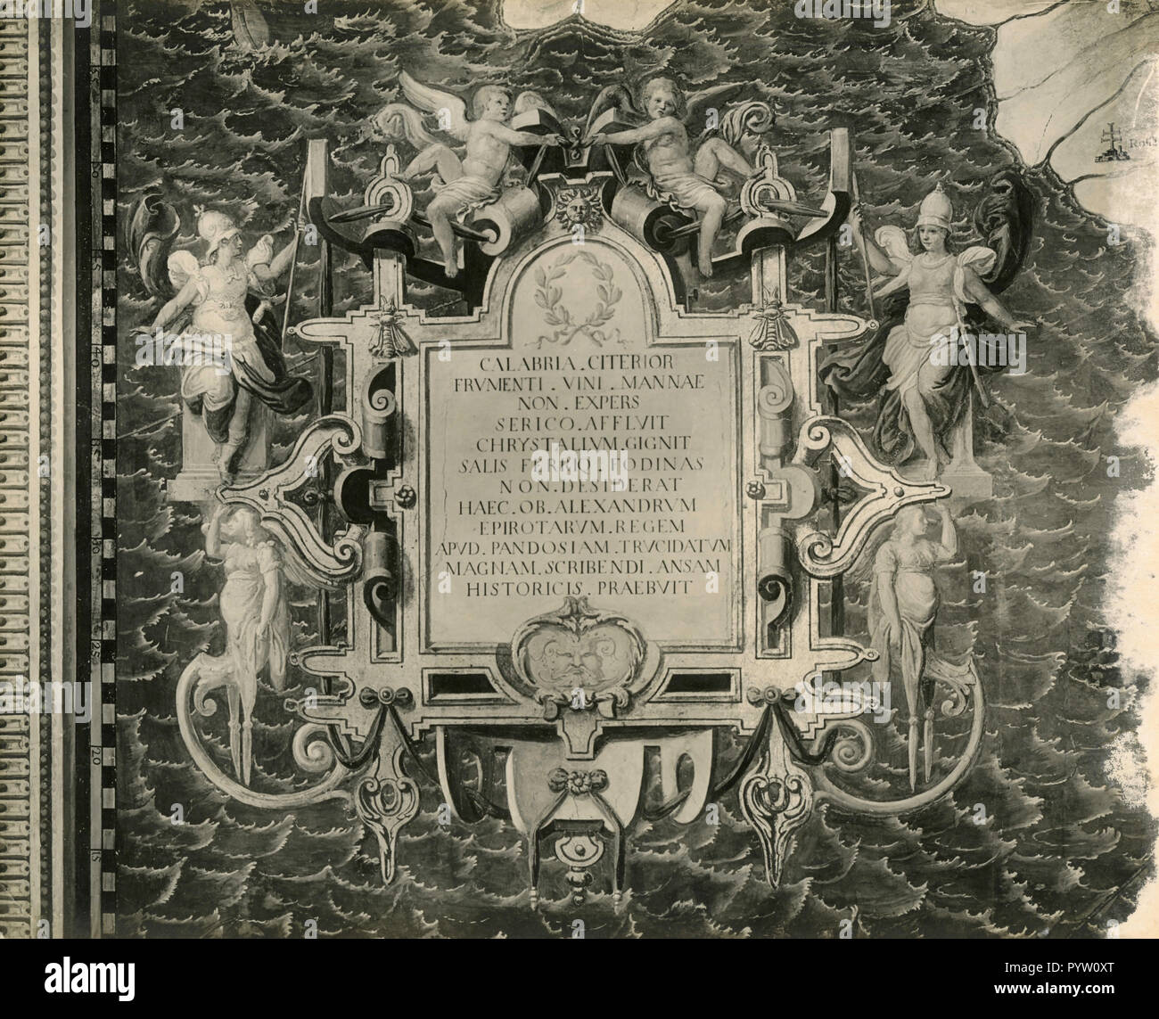 La Calabre Citérieure, inscription dans la galerie des cartes, Palais apostolique, Cité du Vatican, 1930 Banque D'Images