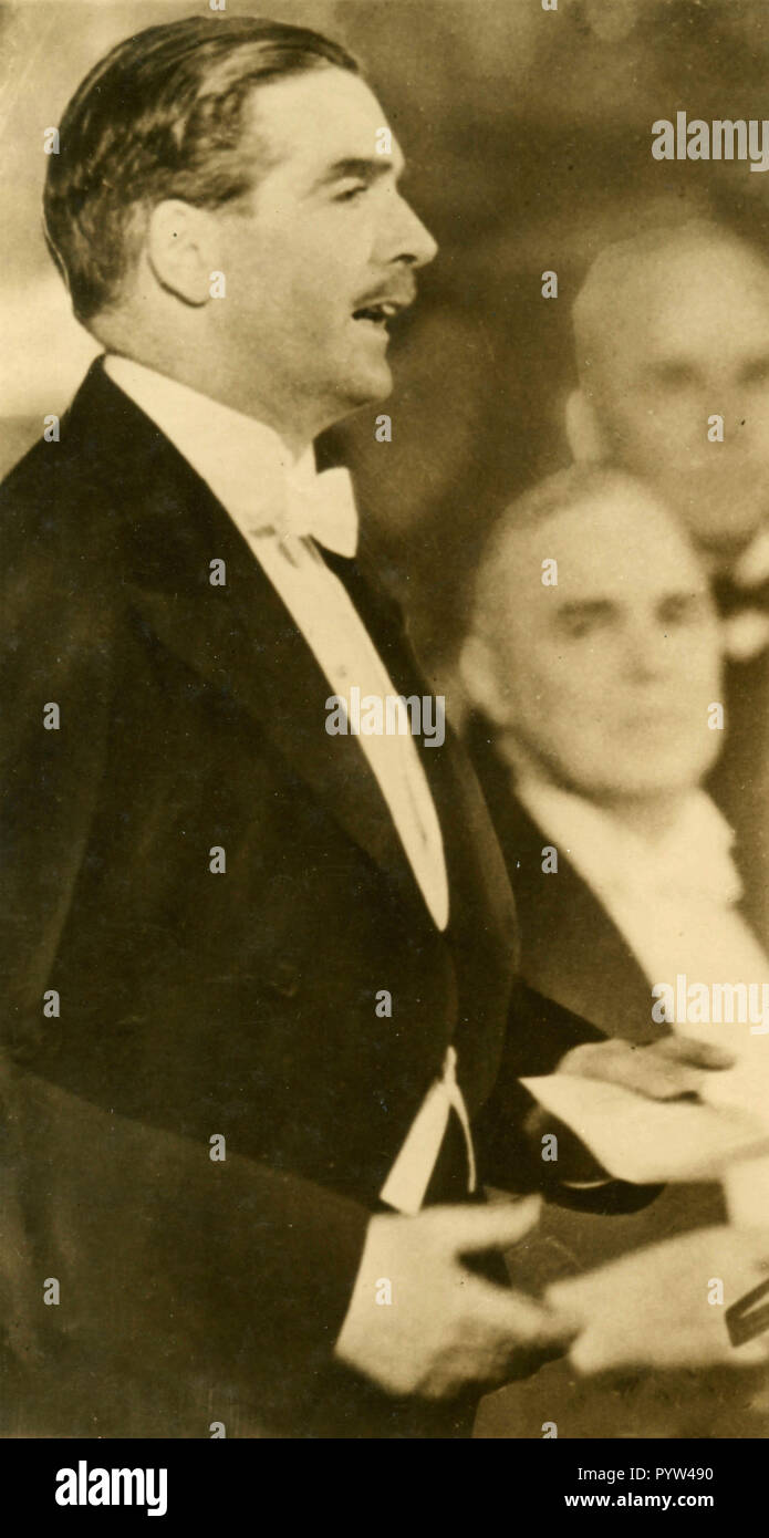 Le premier ministre britannique Anthony Eden, NY, USA 1930 Banque D'Images