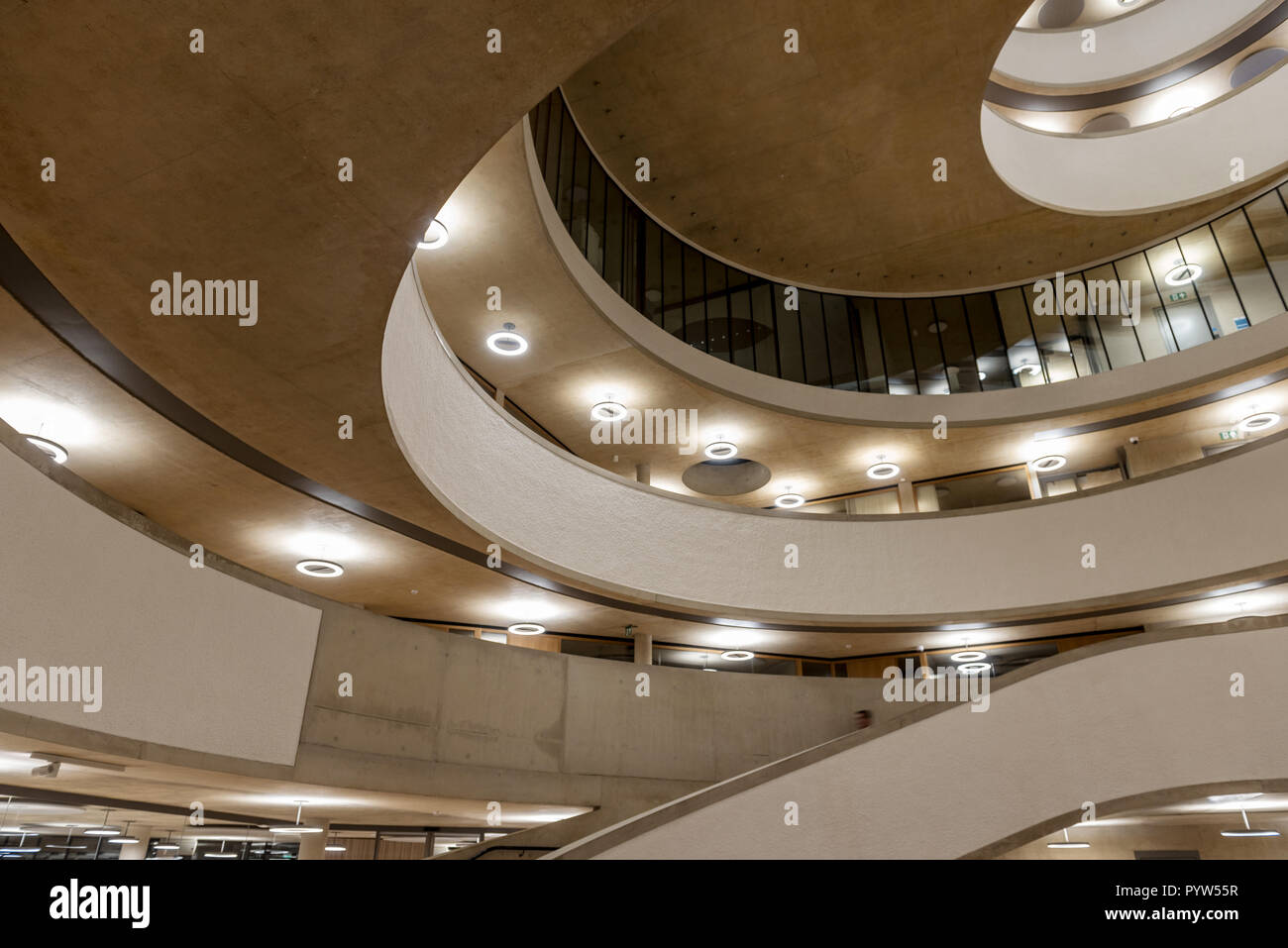 Images à l'intérieur de la nouvelle école Blavatnik l'édifice du gouvernement Oxford Banque D'Images