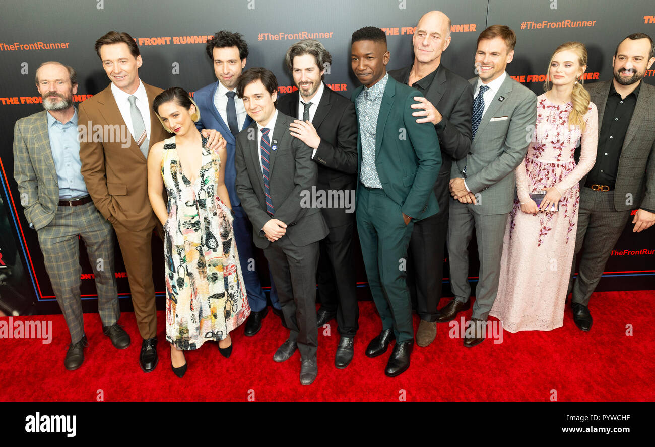 New York, États-Unis. 30Th Oct, 2018. New York, NY - 30 octobre 2018 : Cast and crew assister à l'avant-première glissière en musée d'Art Moderne Crédit : lev radin/Alamy Live News Banque D'Images