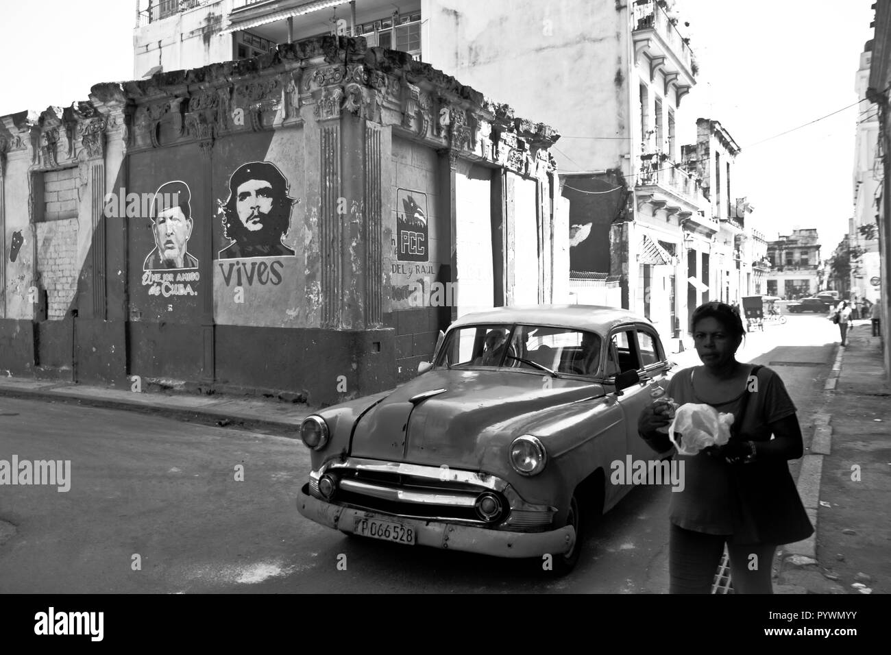 La Havane, Cuba, île des Caraïbes sous le régime communiste. Il a les plages de sable blanc, avec des champs de tabac, cigares et légendaire rhum. Banque D'Images